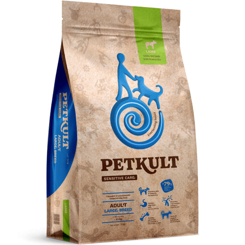 Hrana uscata pentru caini Petkult Sensitive Adult Large Miel si orez 3kg